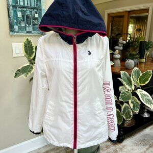 SALE!  U.S. Polo Assn. White Hooded Jacket